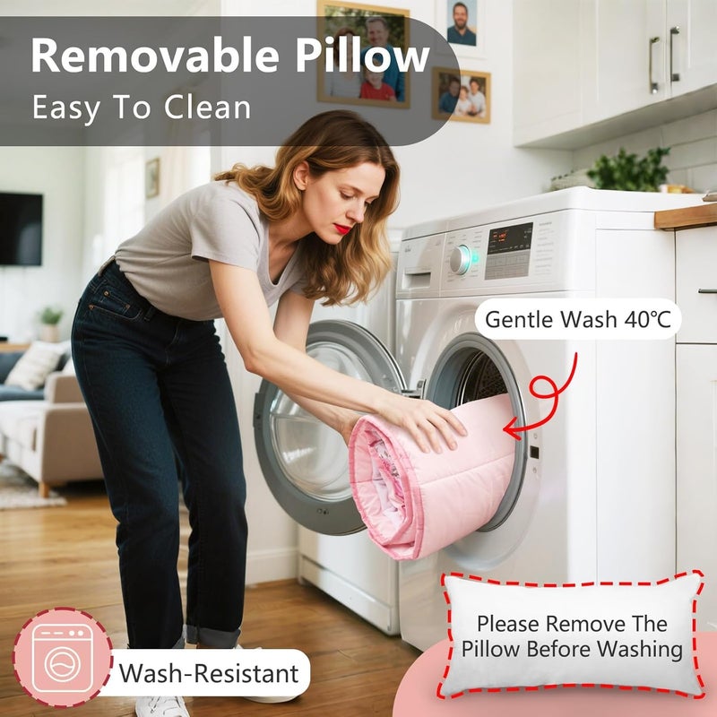 PRIMLECT Lightweight Toddler Nap Mat Perfect for Warm Sleepers, Portable Sleeping Bag with Removable Pillow and Fleece Blanket, Washable, Great for 3 Seasons, Daycare, Preschool, Boy and Girls - Image 5